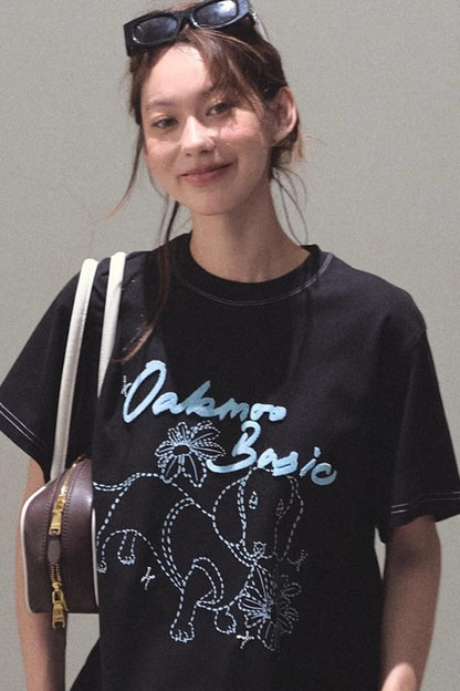 Puppy Cotton Tee & Shorts Set-Up