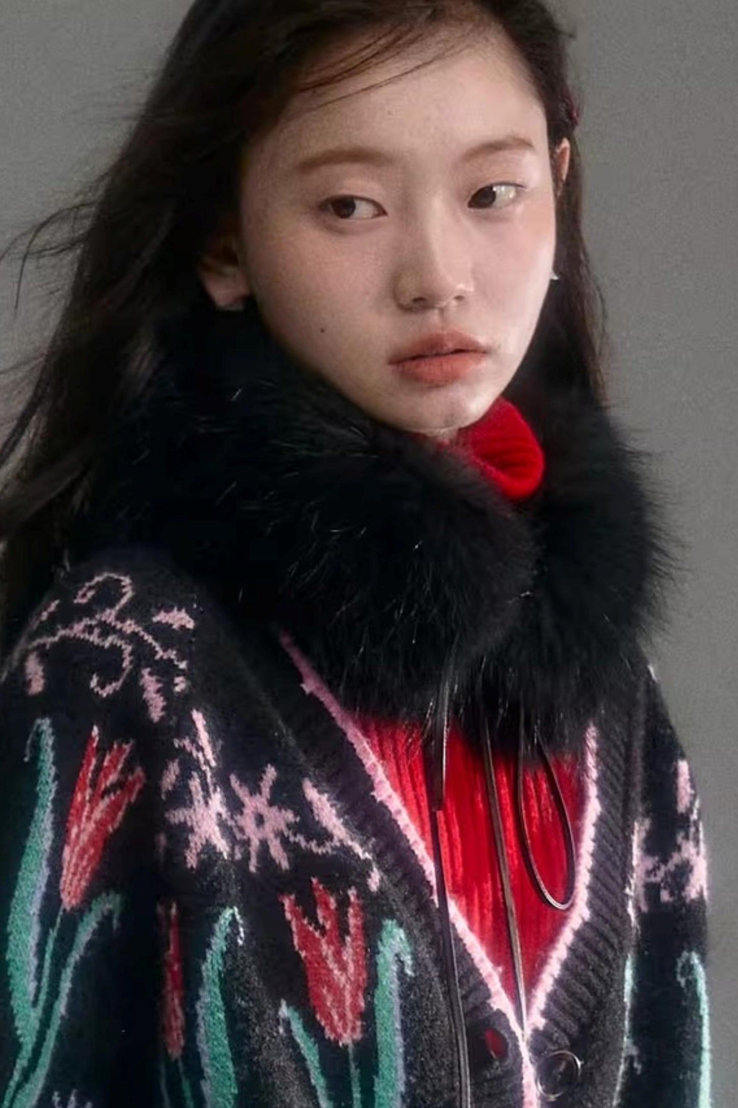 French-Style Fox Fur Neck Warmer