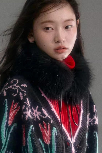 French-Style Fox Fur Neck Warmer