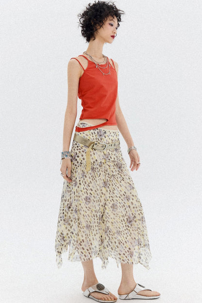 Floral Halter Skirt