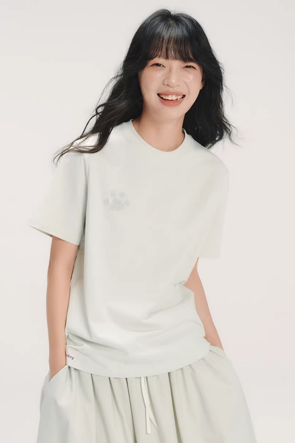 Puppy Paw Embroidered T-Shirt