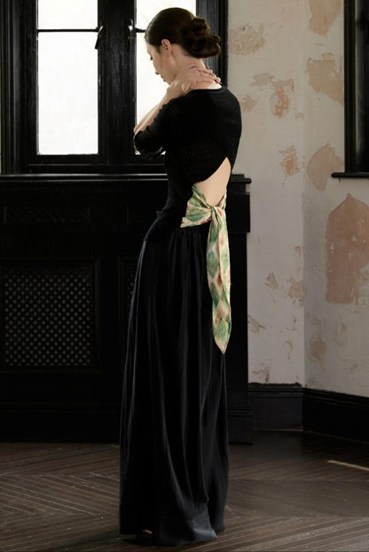 Black Wide-Leg Pants