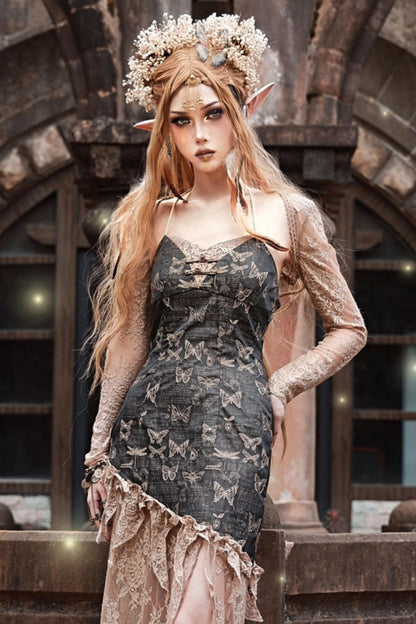 Withered Leaves Gothic Lace Outer