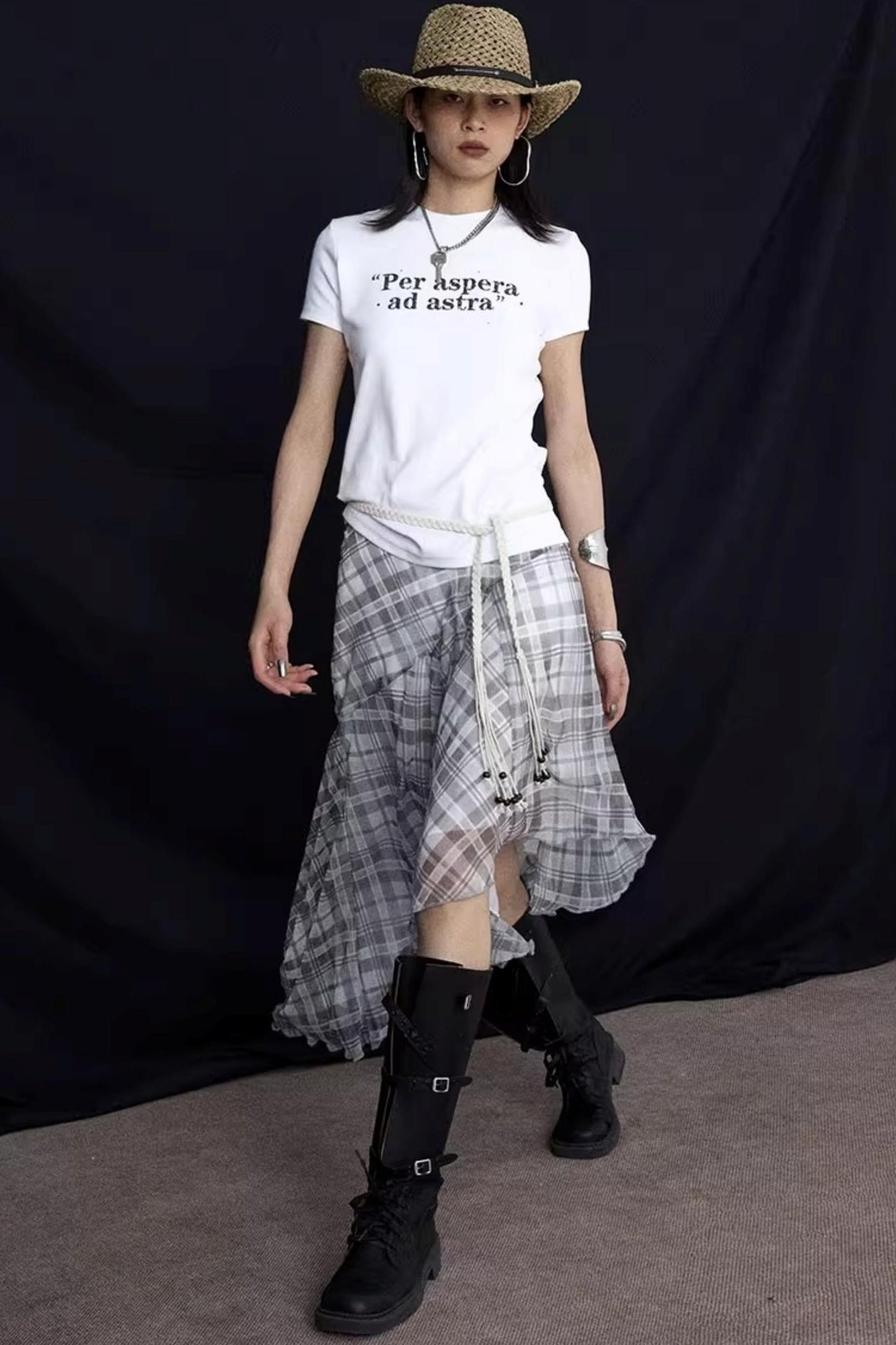 Summer Ruffled Irregular Skirt