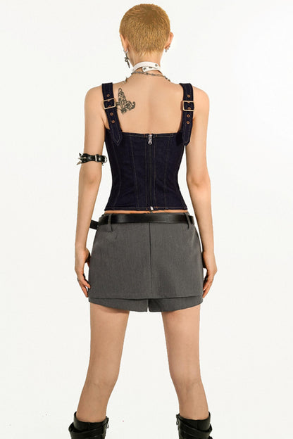 Slim Denim Camisole Top