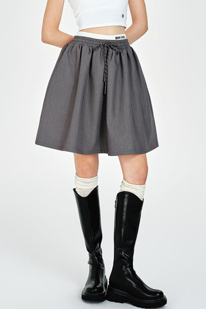 Color Collision Suit Skirt