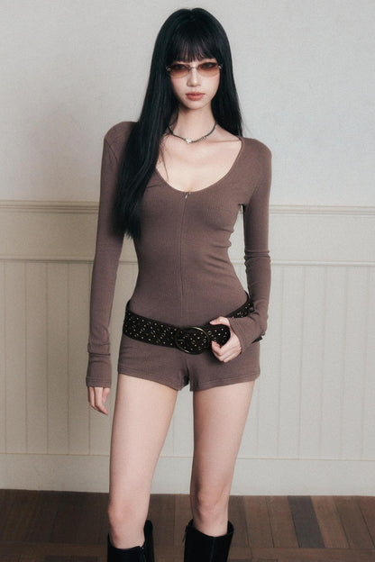 Sweet Spicy Knitted Jumpsuit