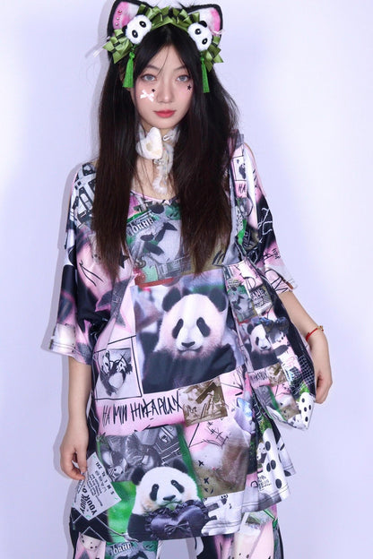 Panda Stitchwork T-Shirt