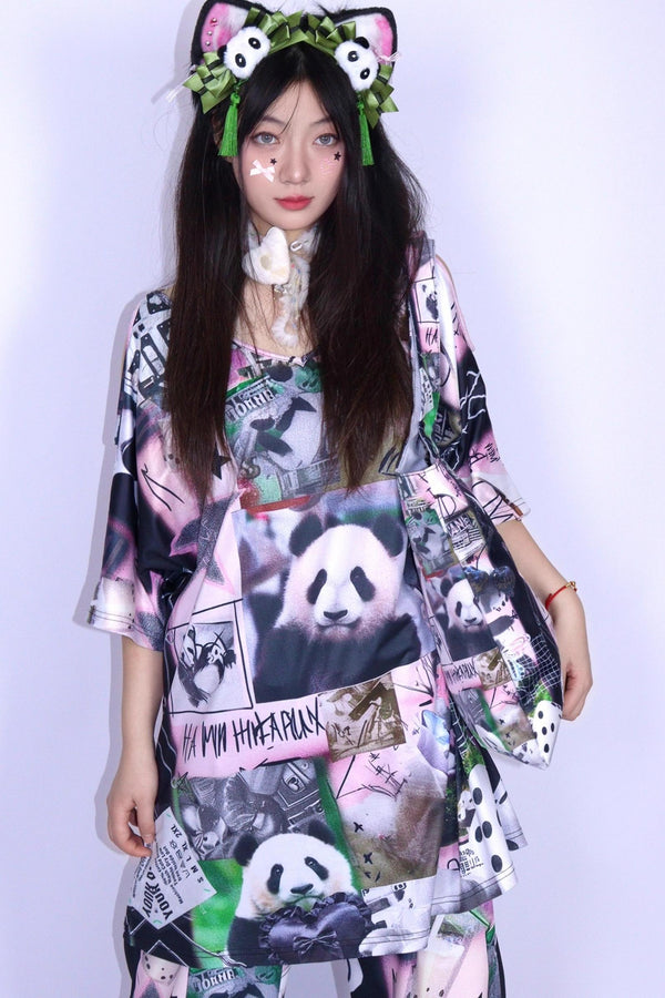 Panda Stitchwork T-Shirt