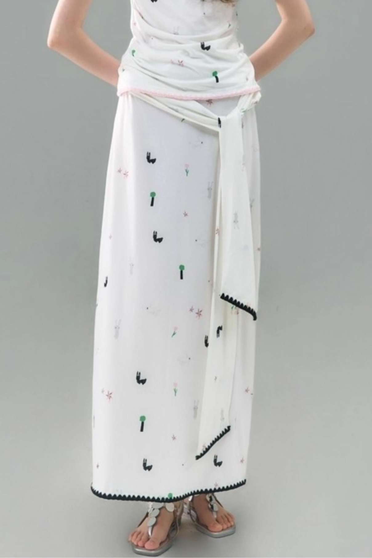 Wilderness Rabbit Crew Neck Top Set-Up