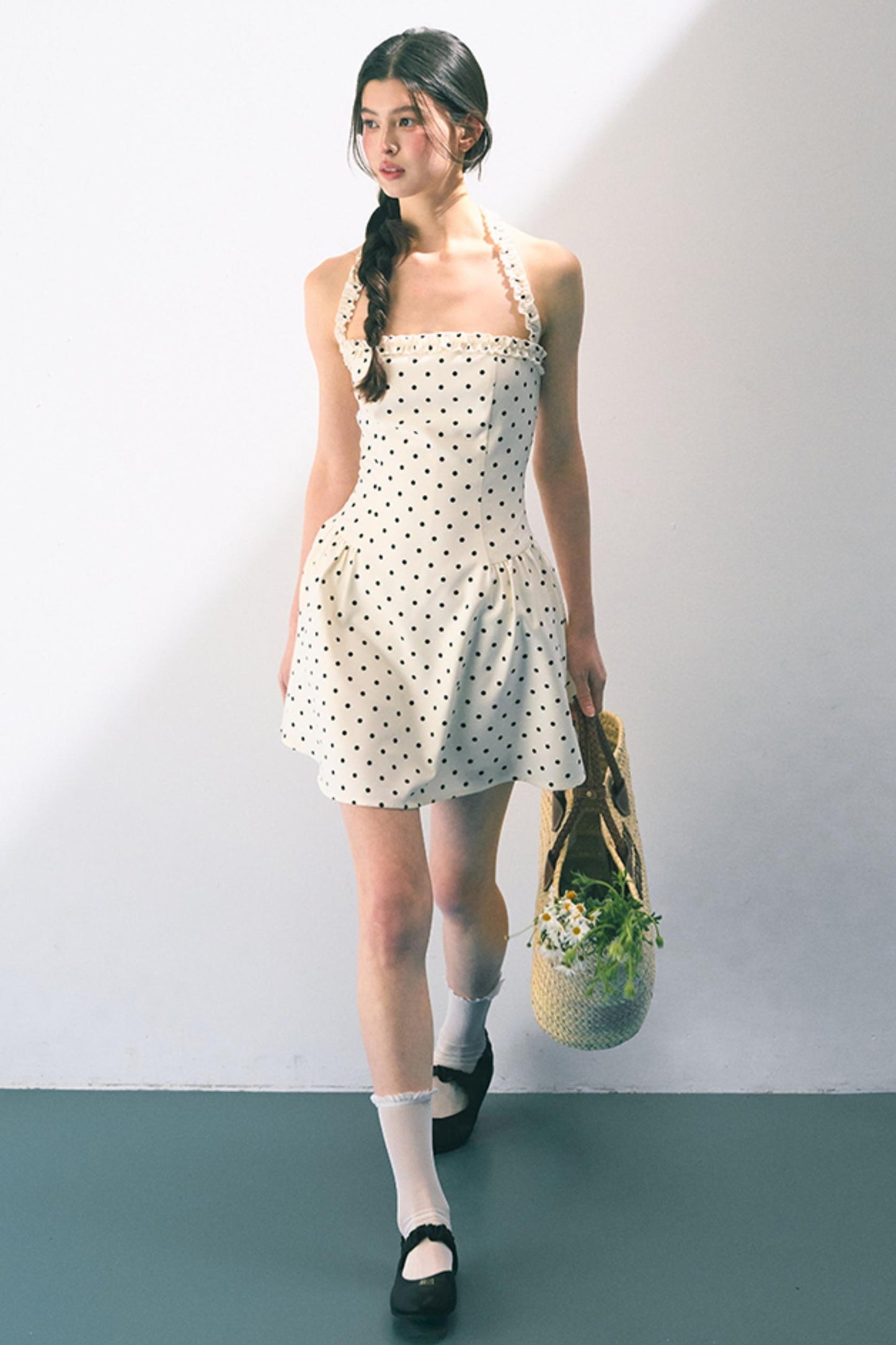 Summer Polka Dot Sheath Dress