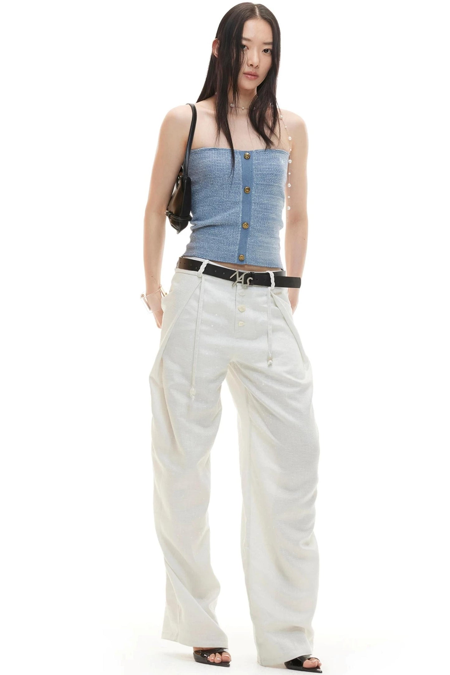 Tencel Linen Wide-Leg Pants