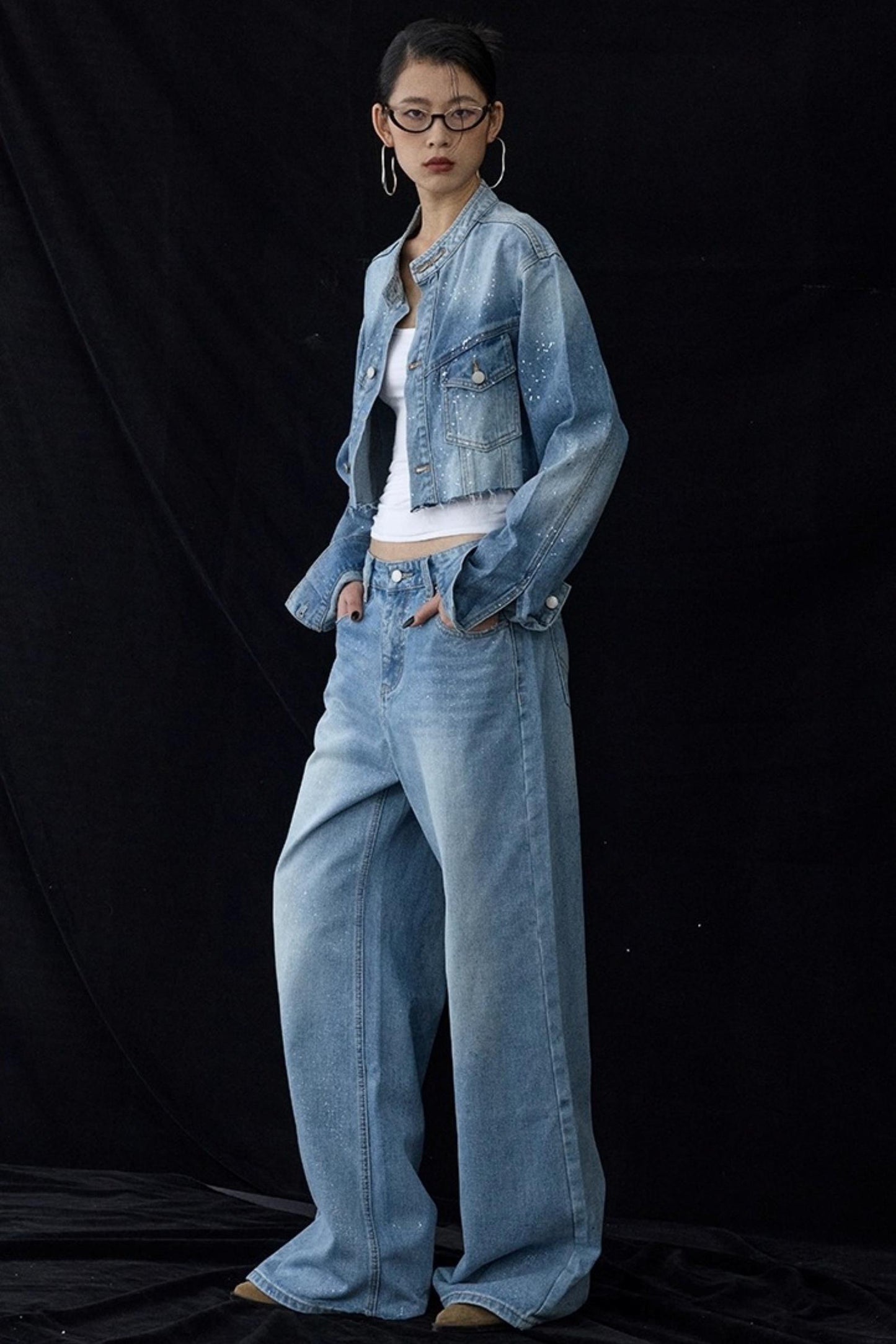 Blue Winter Denim Jacket