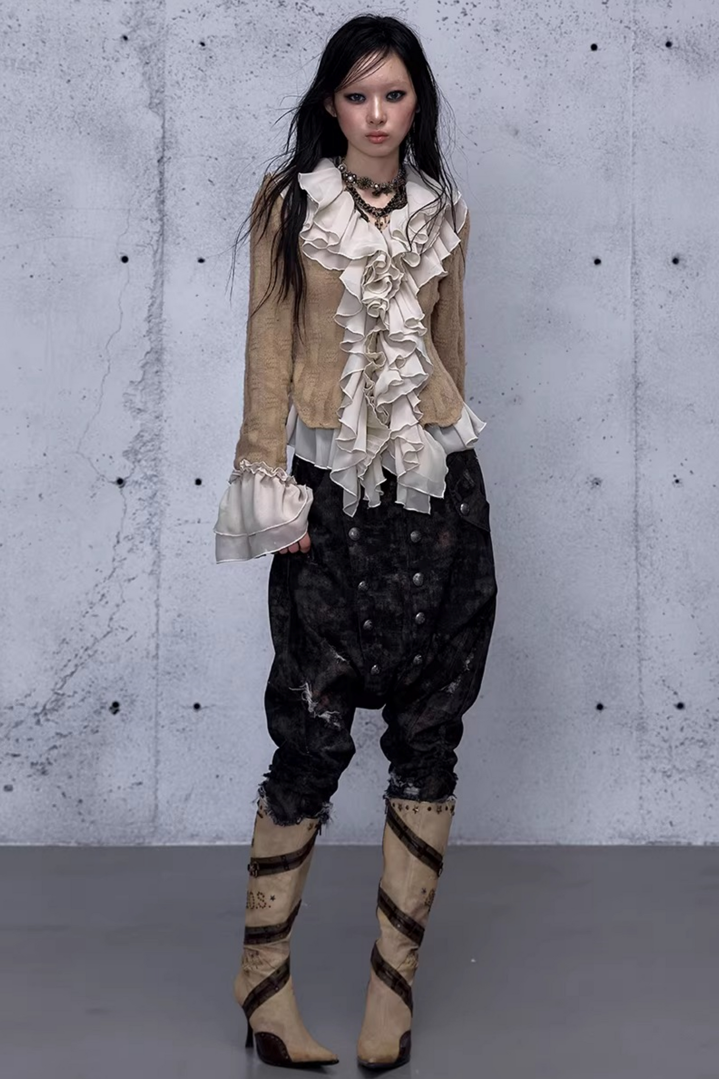 Retro Noble Chiffon Cardigan