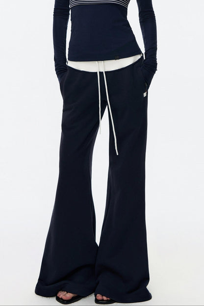 Color-Blocked Flared Sweatpants