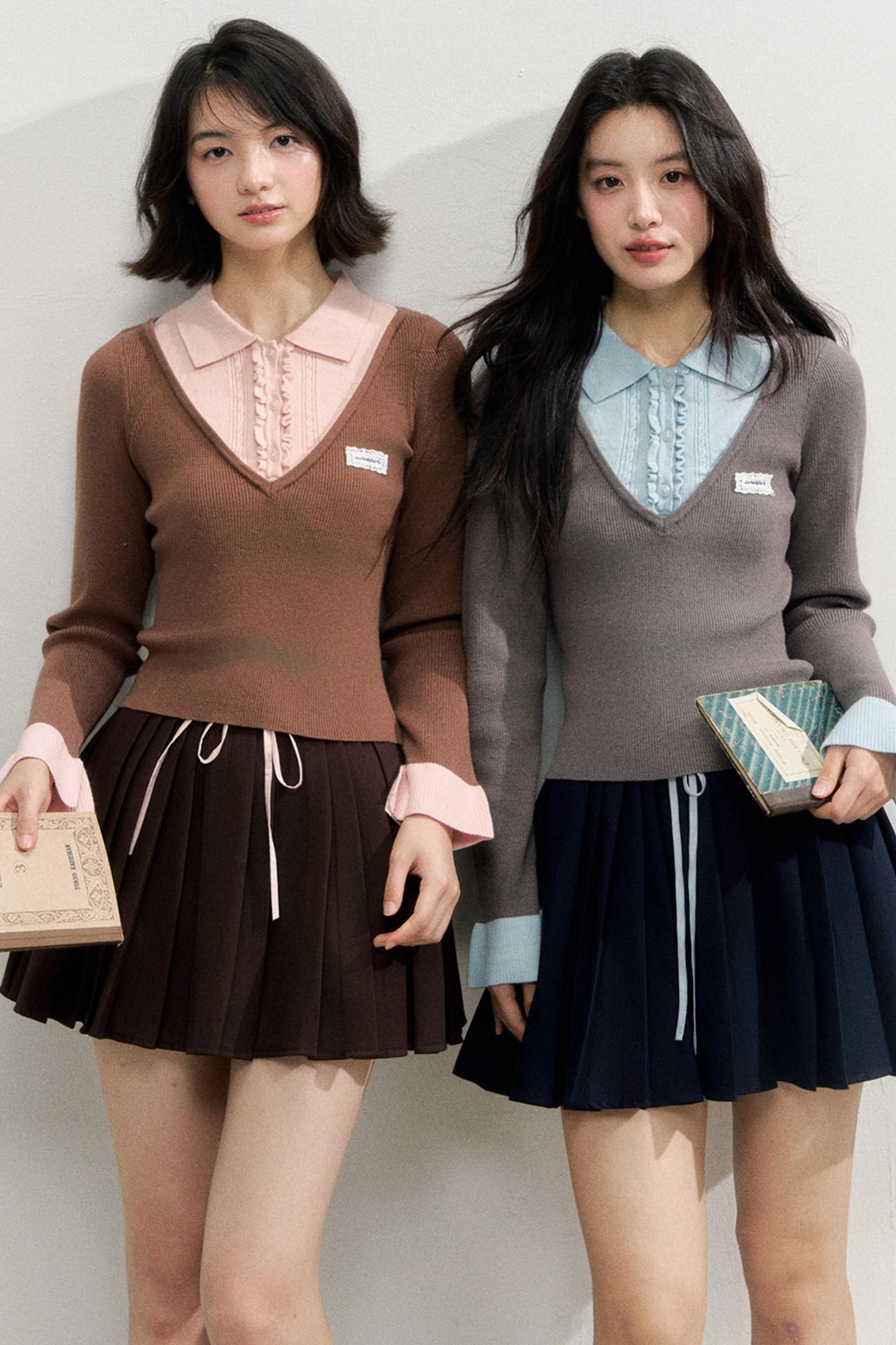 Autumn Knitted Polo Top