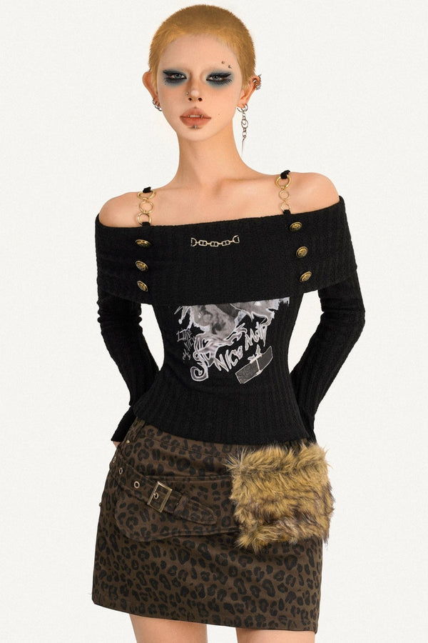 Dark Spice Shoulder Top