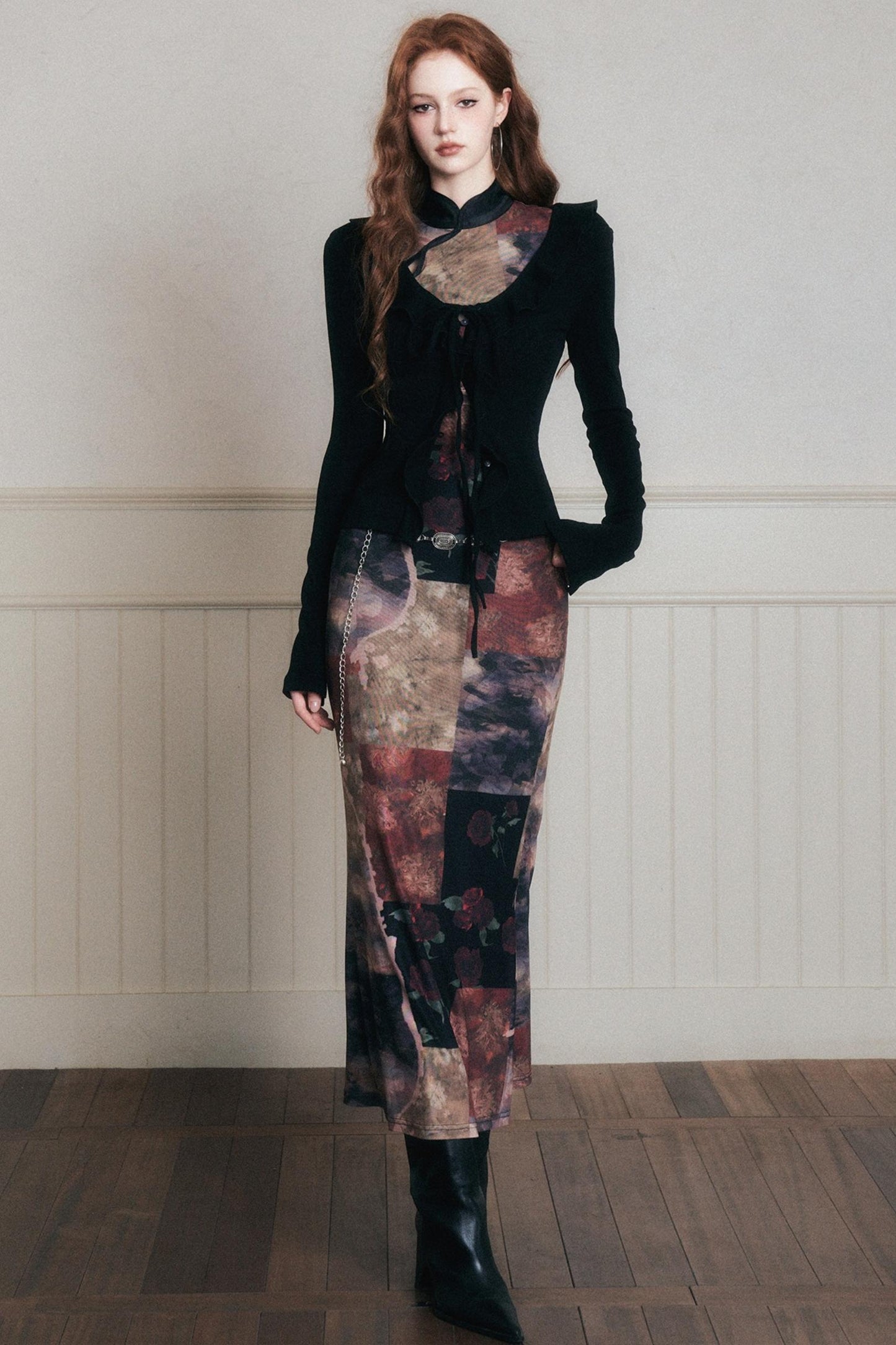 Vintage Chinese Cheongsam Dress