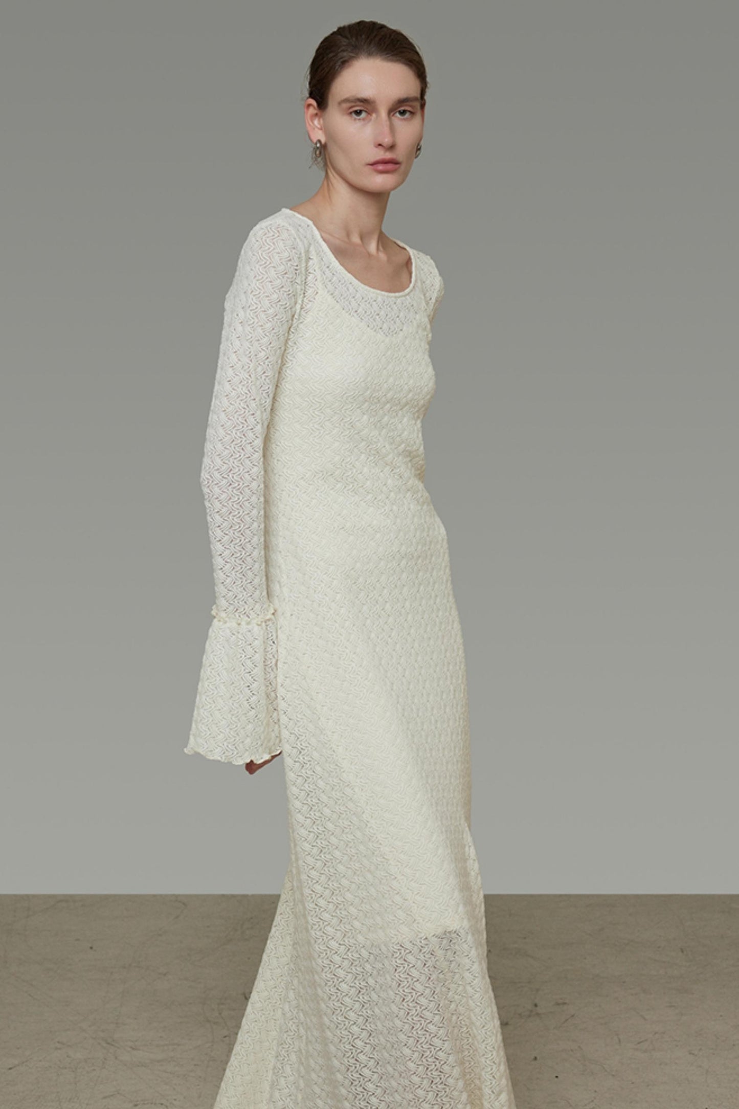 French Flared Cutout Dress