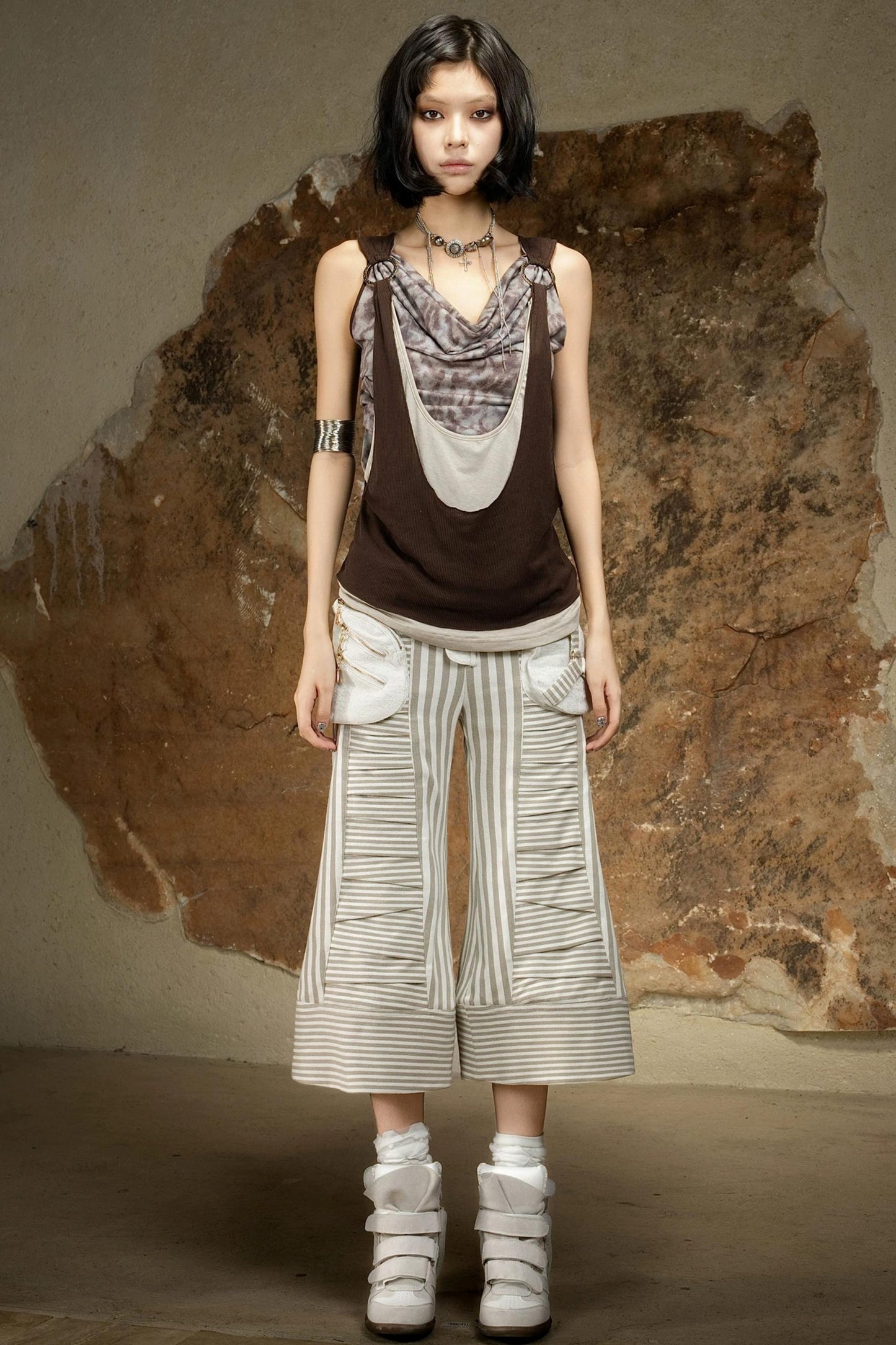 Dark Punk Cropped Pants