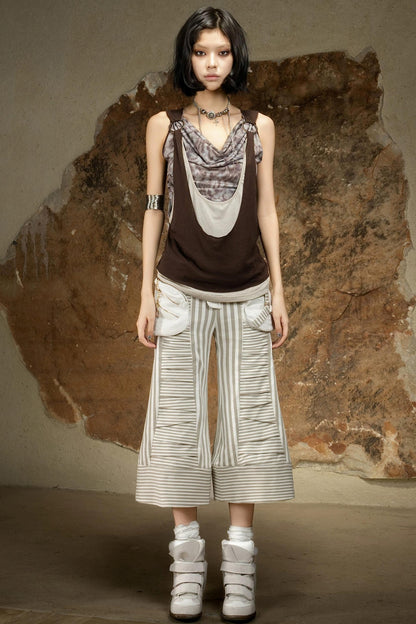 Dark Punk Cropped Pants