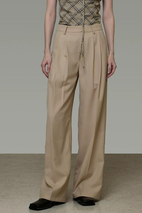 Elegant French Straight-Leg Pants
