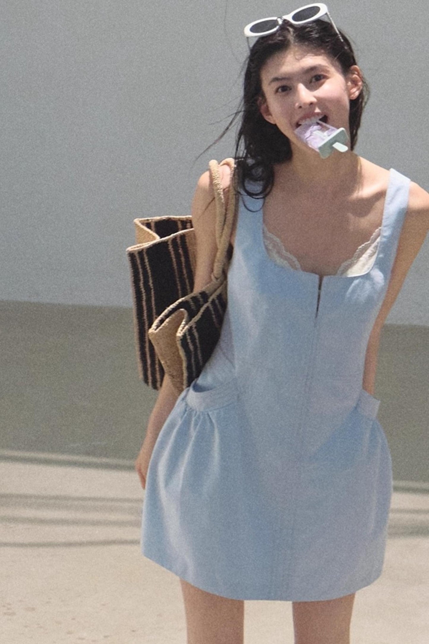 Clear Blue Sky Denim Dress