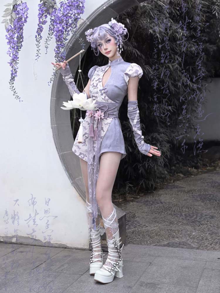 Chinese Style Ribbon Flower Girdle