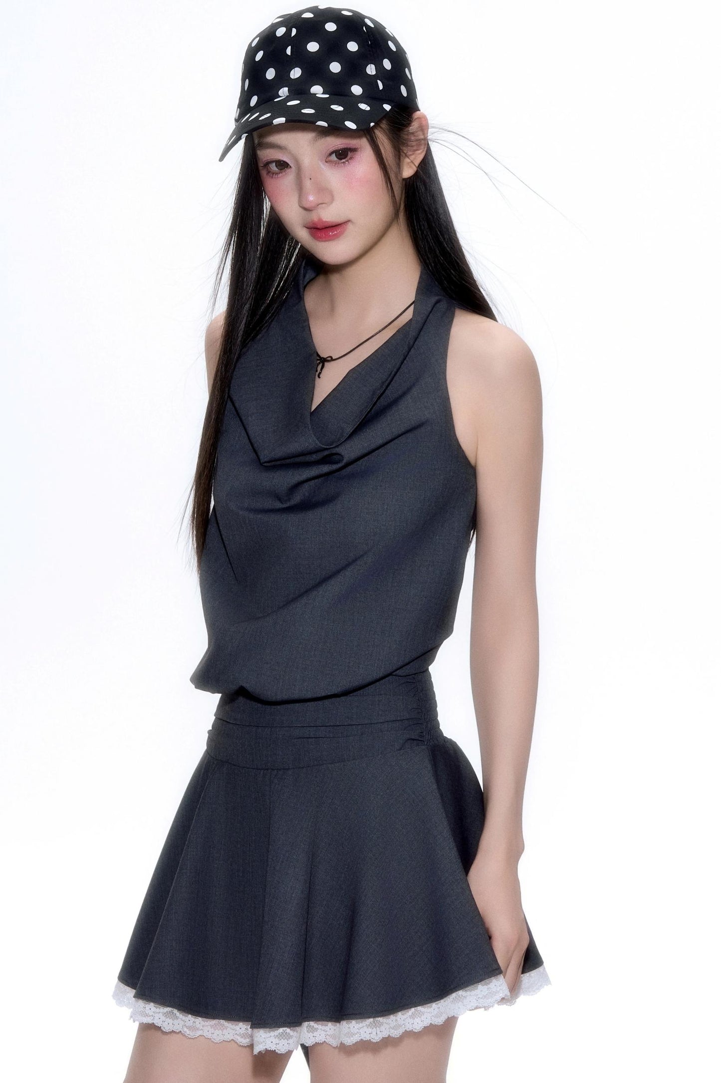 Lace-Trimmed A-Line Summer Dress