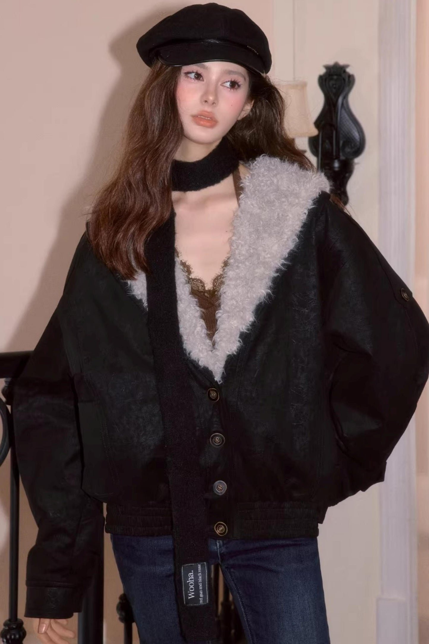 Faux Fur Vintage Jacket