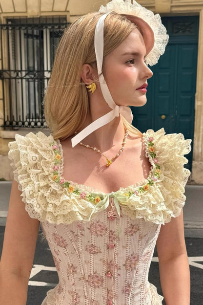 French Floral Corset