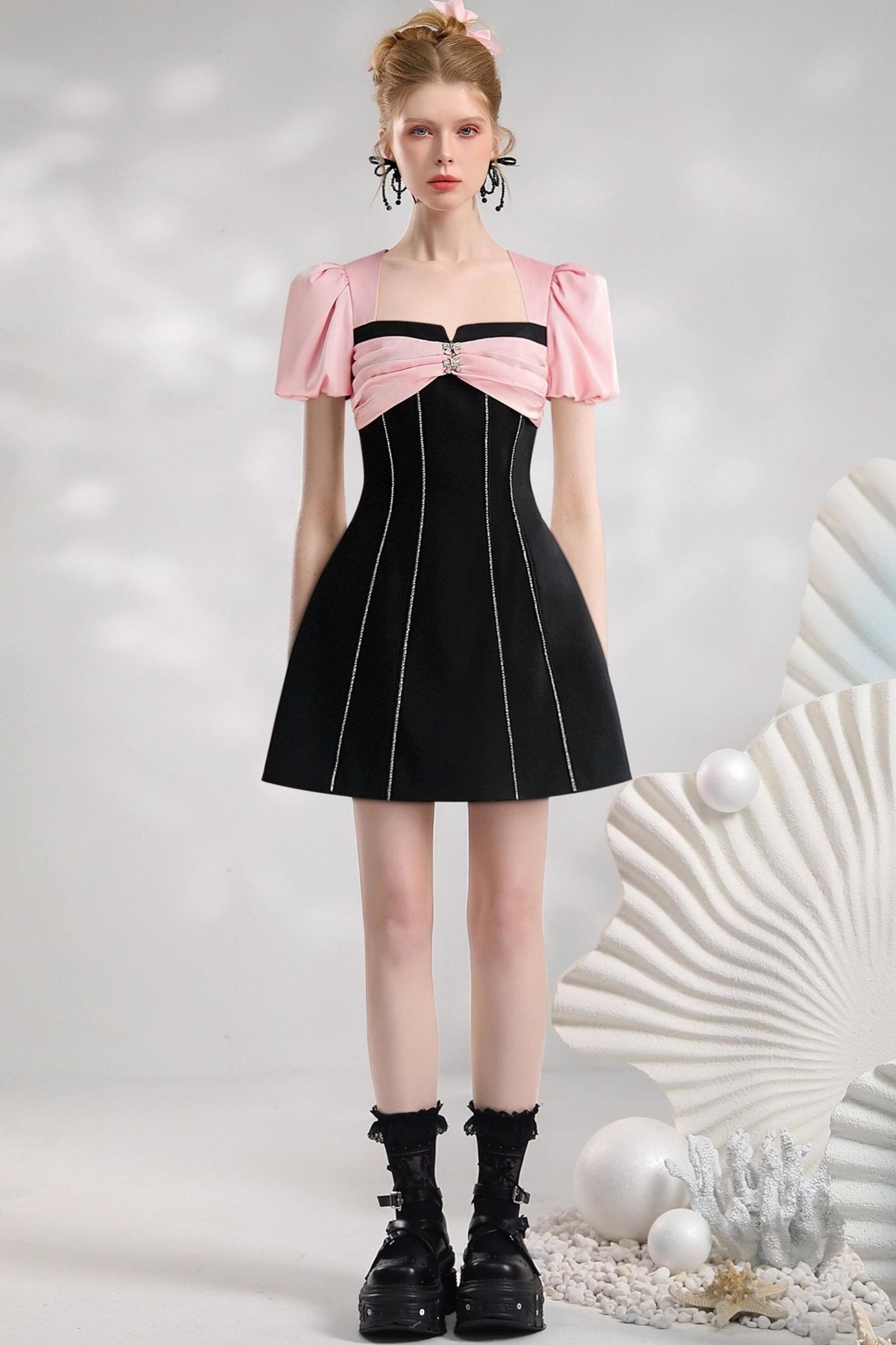 Celebrity Pink Black Dress