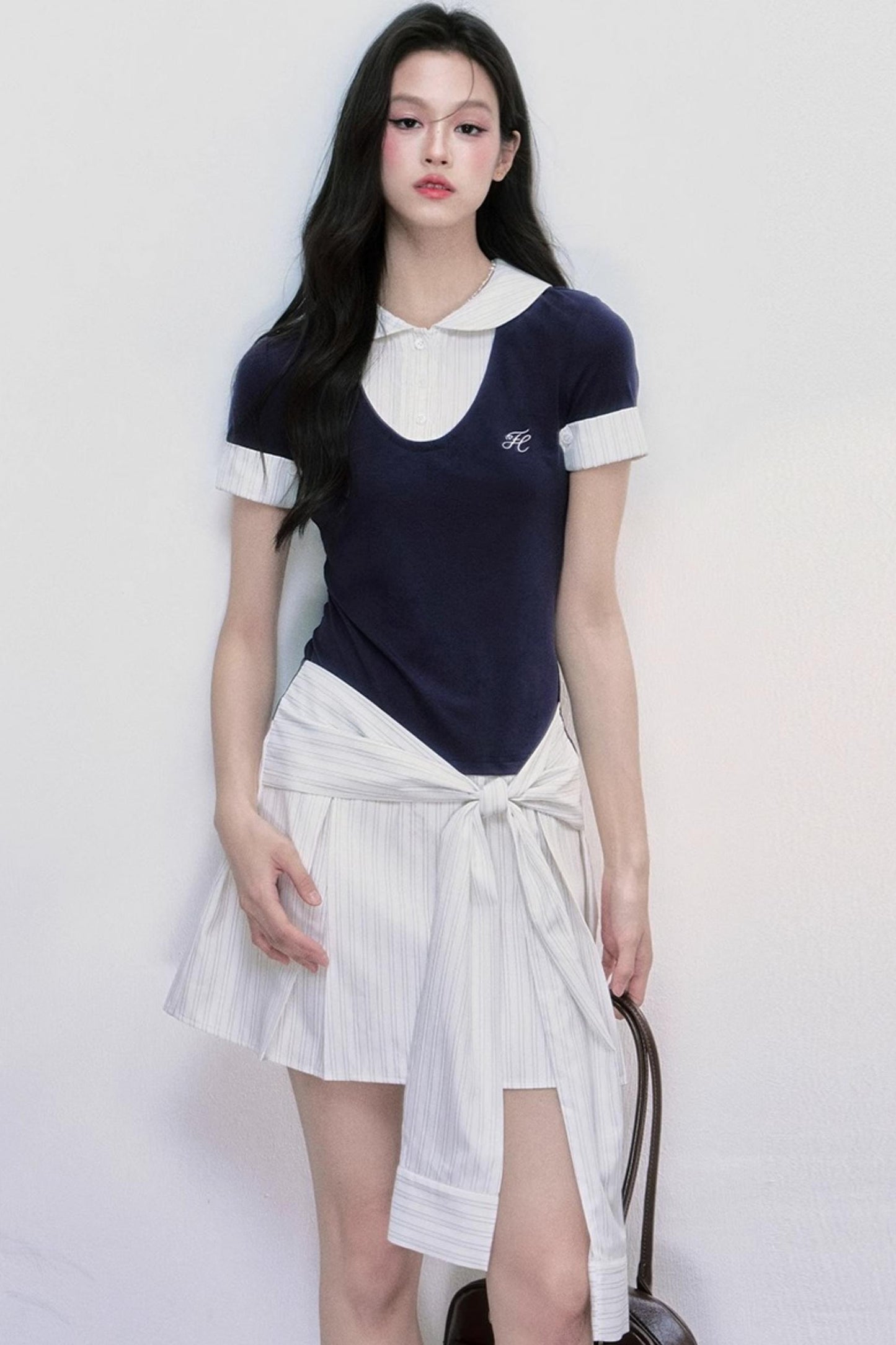 Chic Lycra Two-Piece Dress