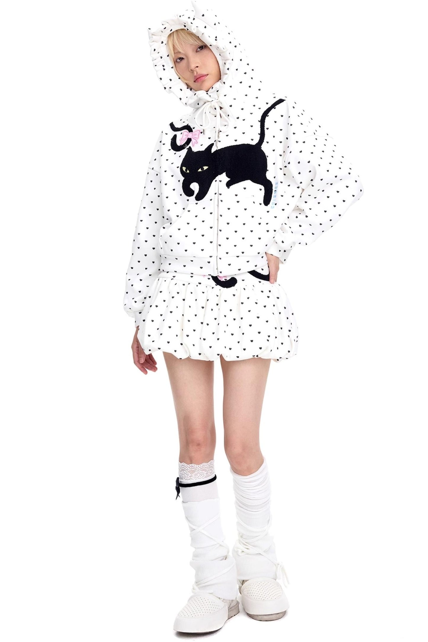 Cattail Embroidered Pumpkin Skirt