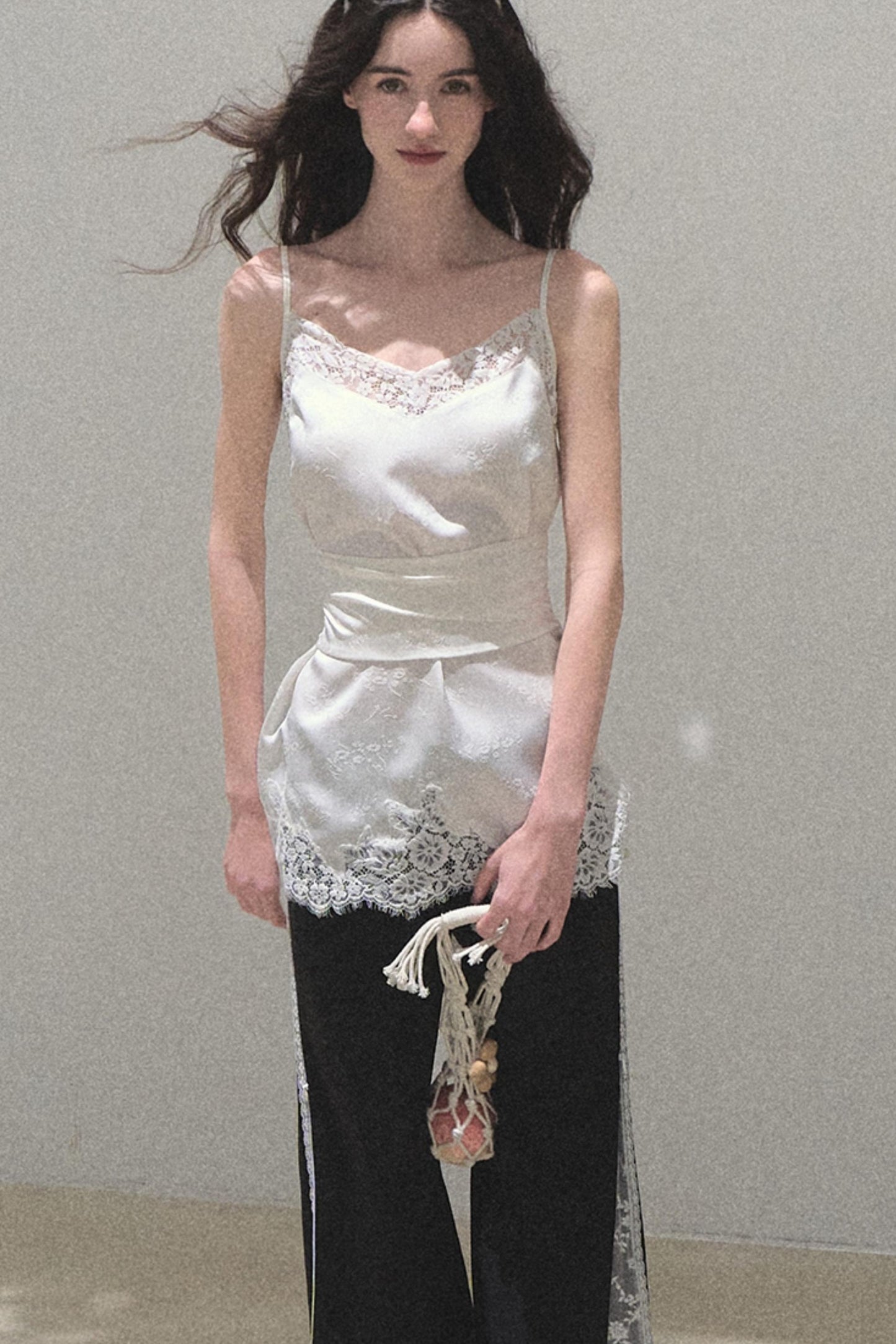 Copper Tencel Wide-Leg Pants