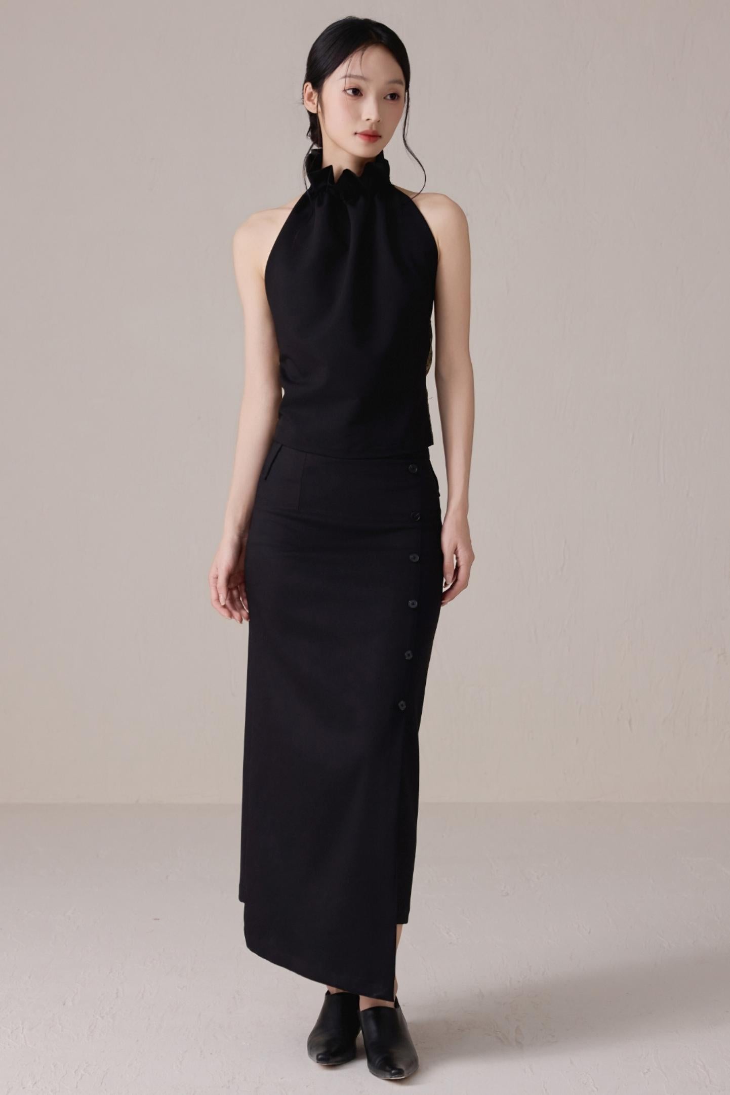 Black High-Waist Skirt