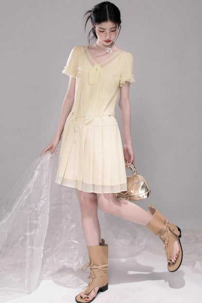 Sweet Character Patchwork Dress