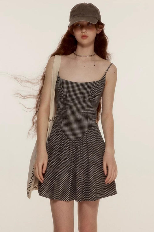 Classic Black & White Cotton Slip Dress