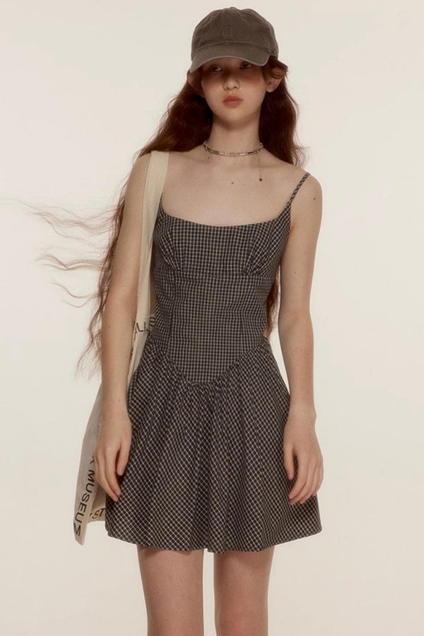 Classic Black & White Cotton Slip Dress