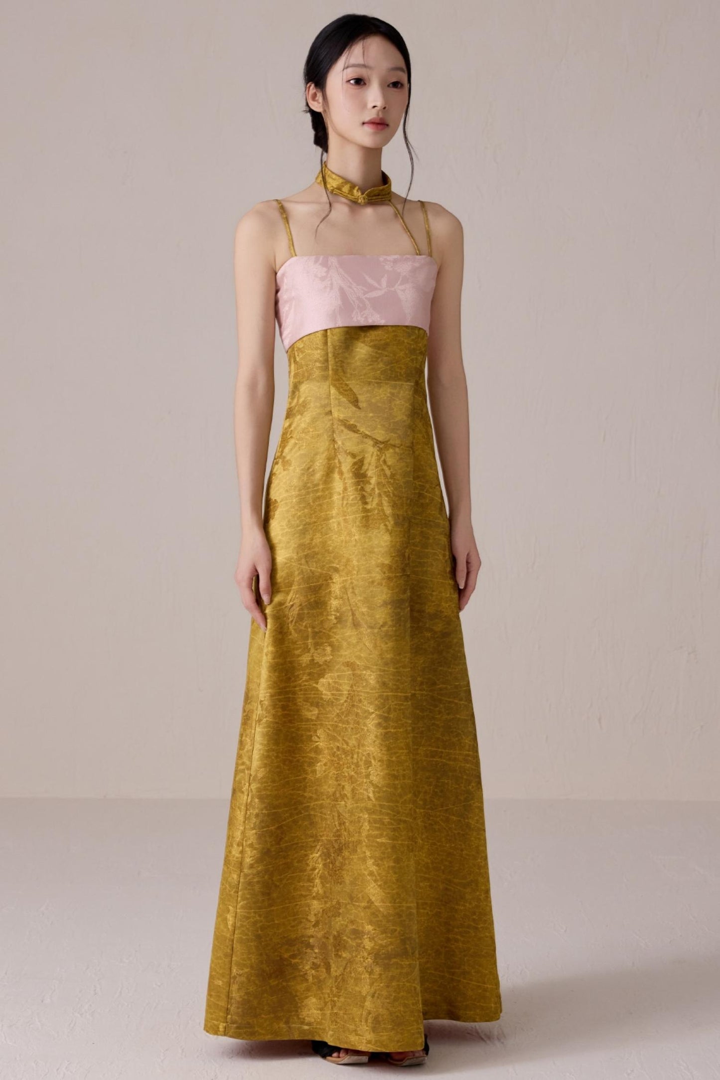 Summer Fusion Halter Dress