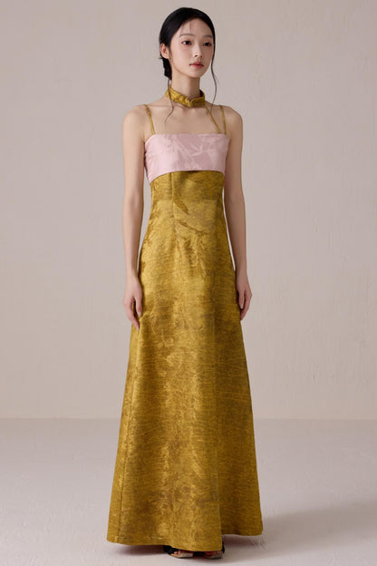 Summer Fusion Halter Dress