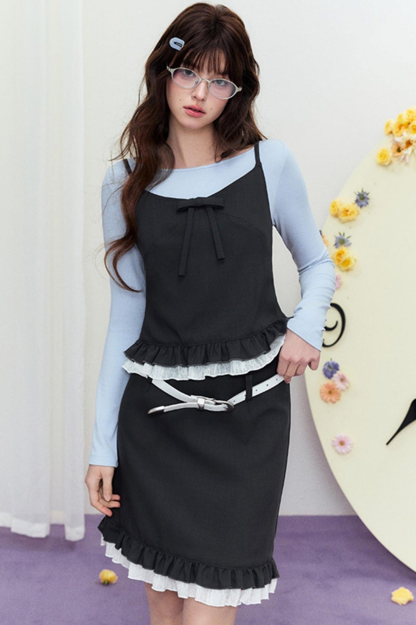 Luxury Lace Halter Bustier Set-Up