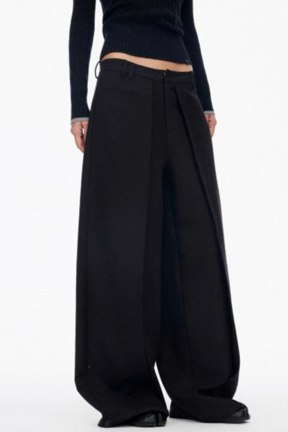 Luxury Pleated Draped Pants