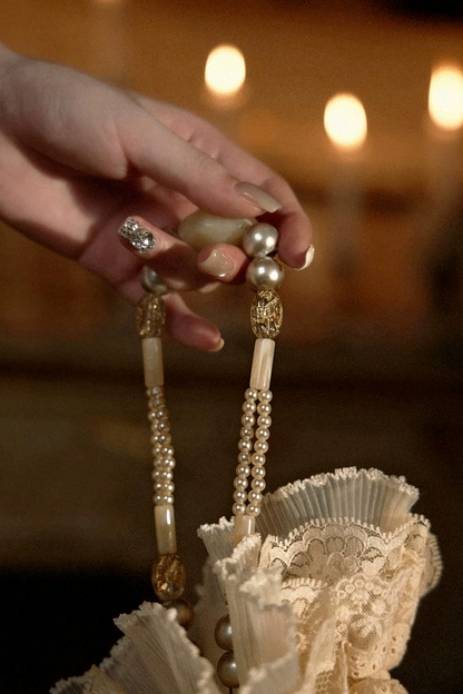 Sac à main brodé rococo