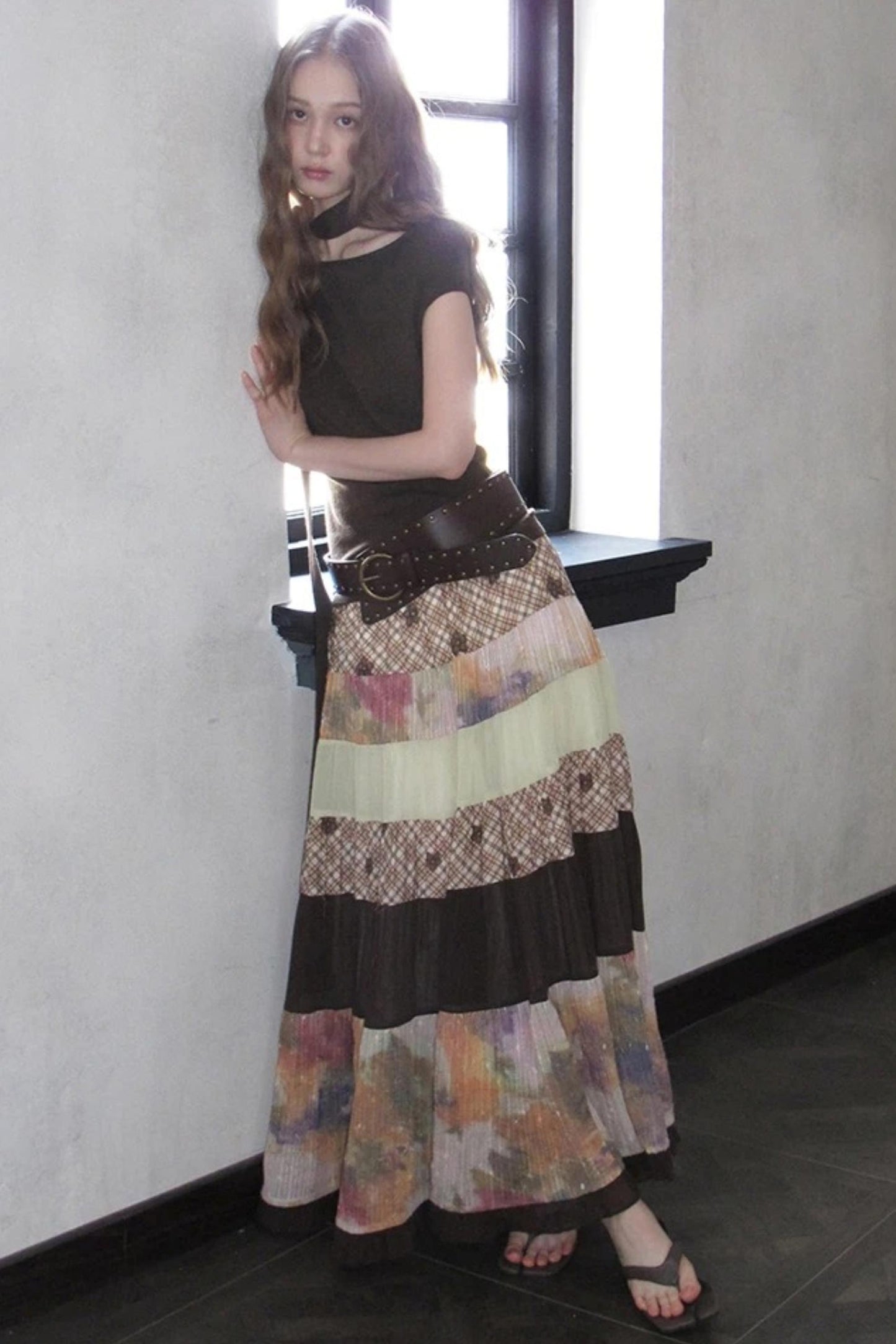 Bouguereau Art Color Block Skirt Set-Up