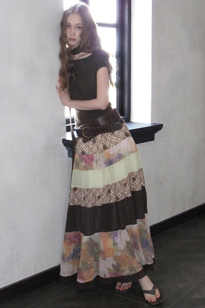 Bouguereau Art Color Block Skirt Set-Up