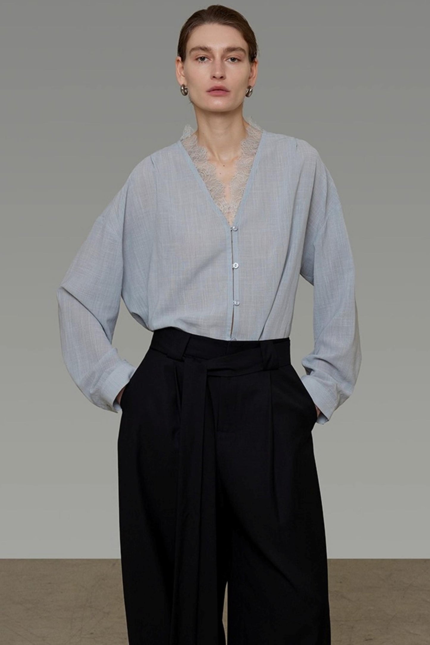 Autumn Lace V-Neck Top