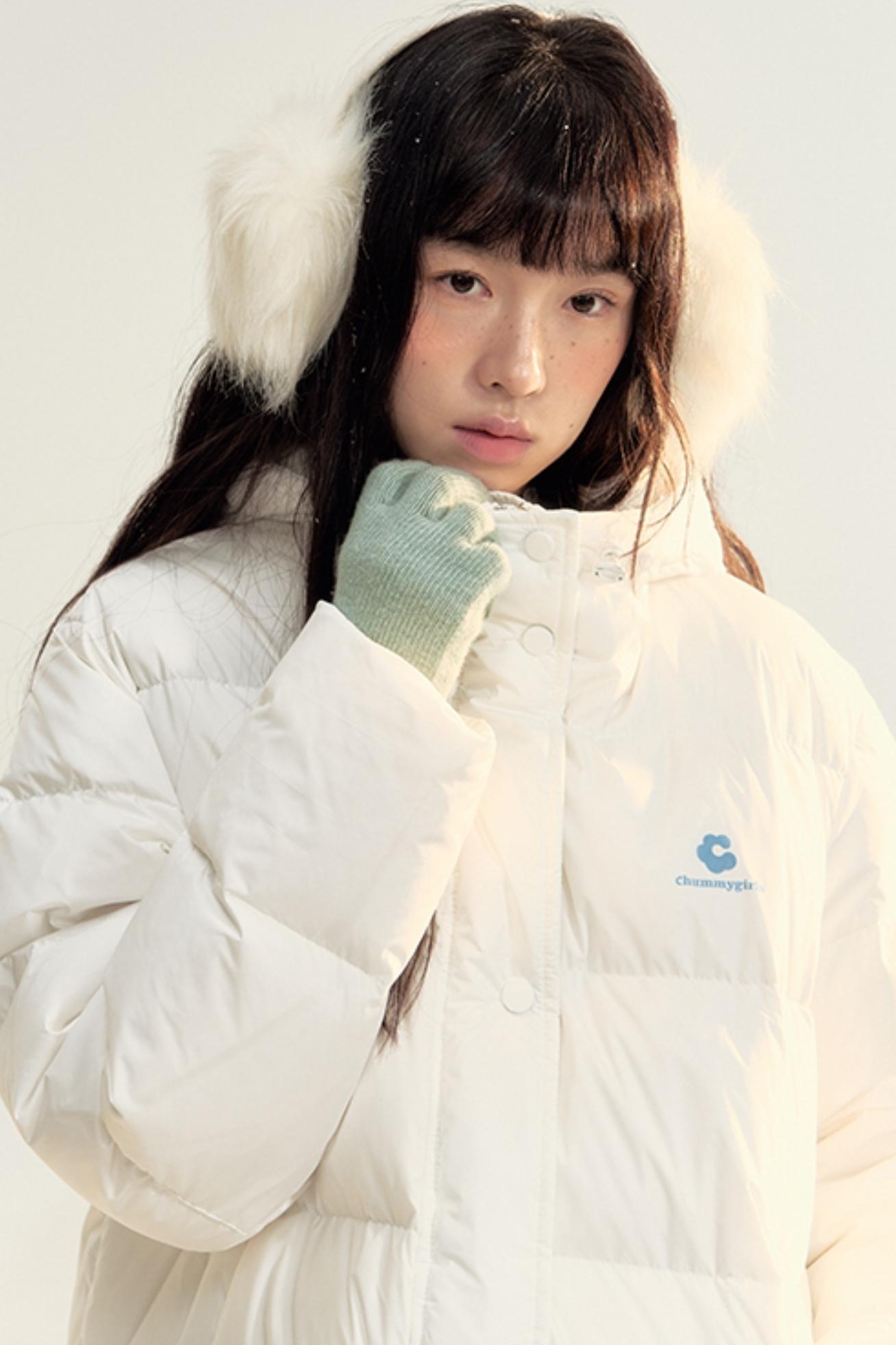 Winter Essential White Duck Down Jacket