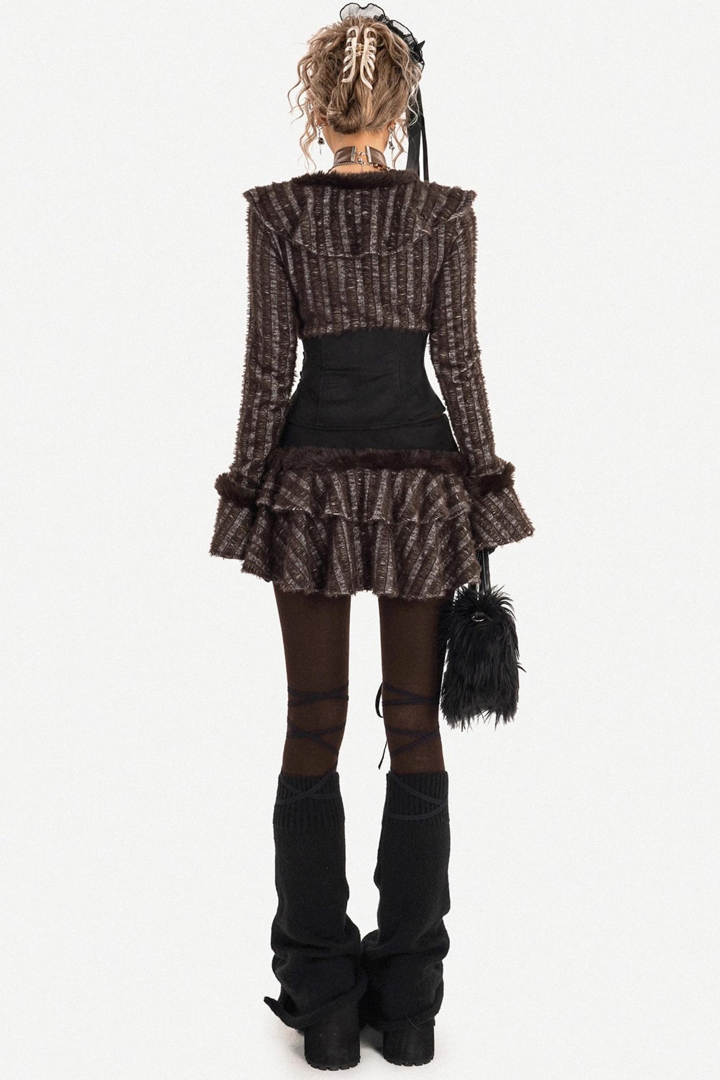 Retro Plaid Patchwork Skirt