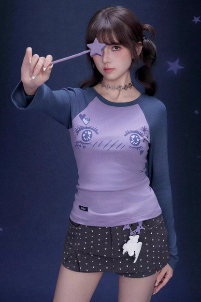 Manga Eye Raglan T-Shirt